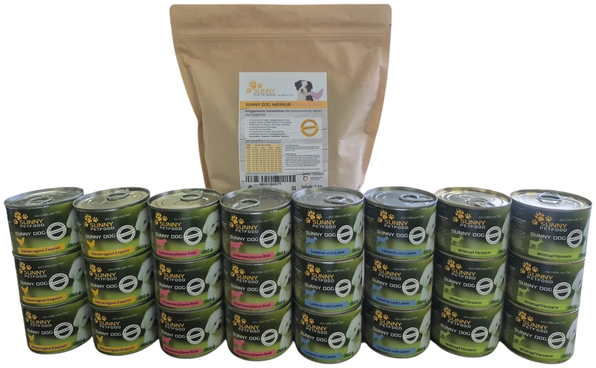 SUNNY Petfood Schnupper-Welpenpaket IDEFIX für Hunde
