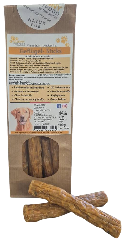 Geflügel-Sticks 100g