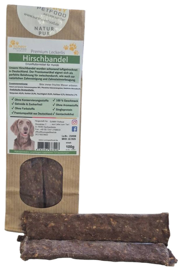 Hirschbandel/Fleischstreifen 100g